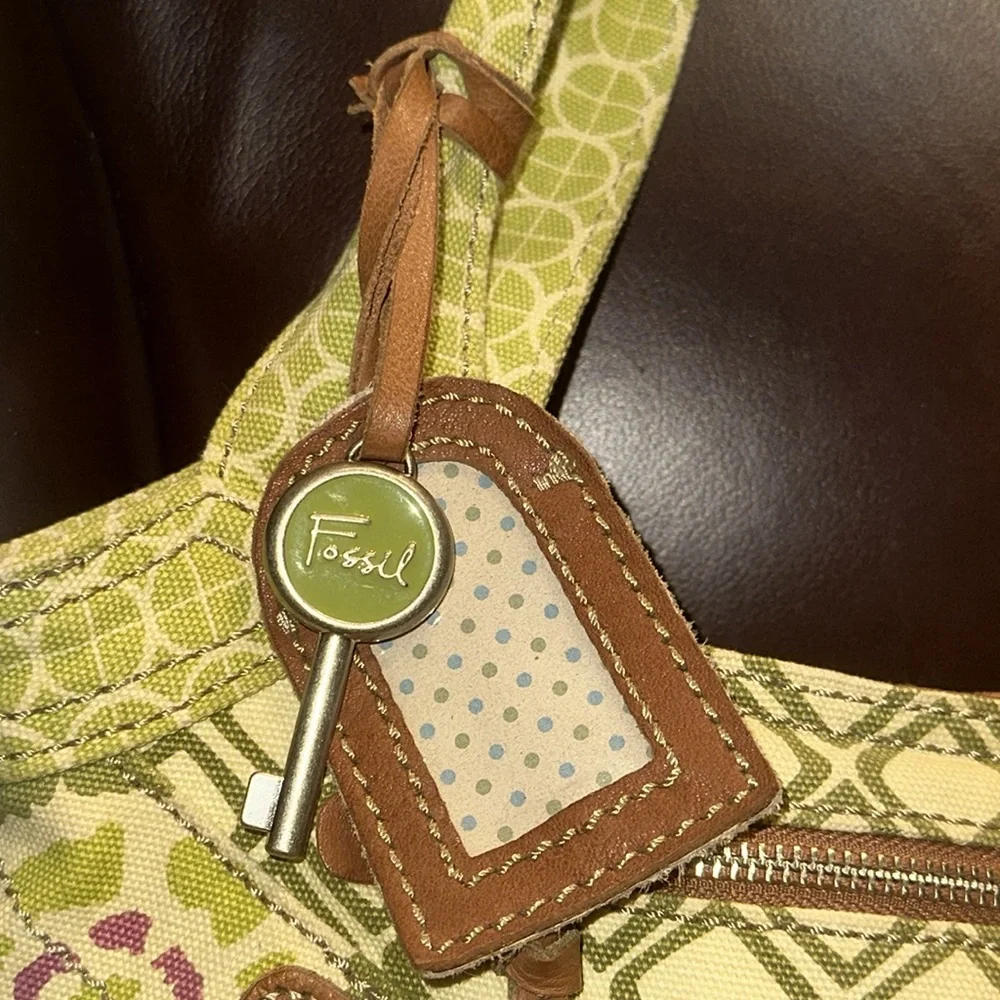 Fossil Cotton & Leather Bag - Picture 4 of 16